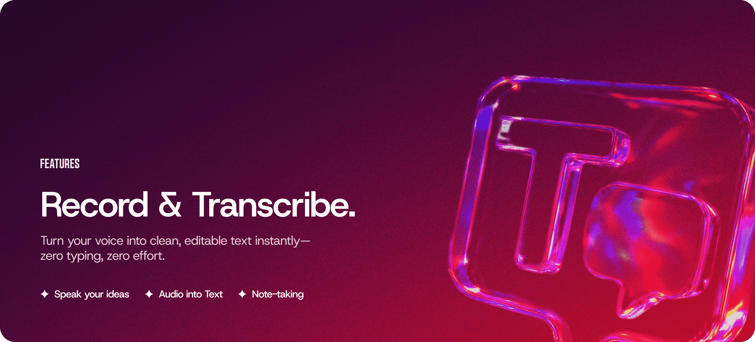 Html/text Recorder AI Voice-to-Text — Record & Transcribe in Editor | Eddyter | Eddyter