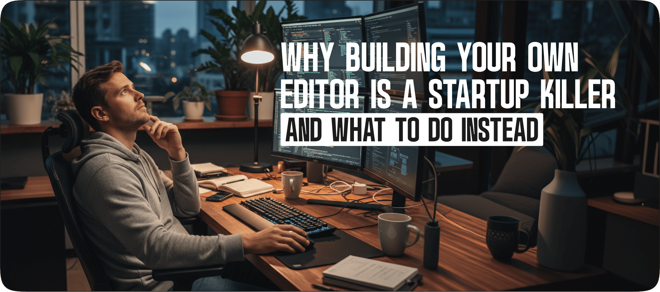 Why Building Your Own Editor Is a Startup Killer (2026) | Eddyter